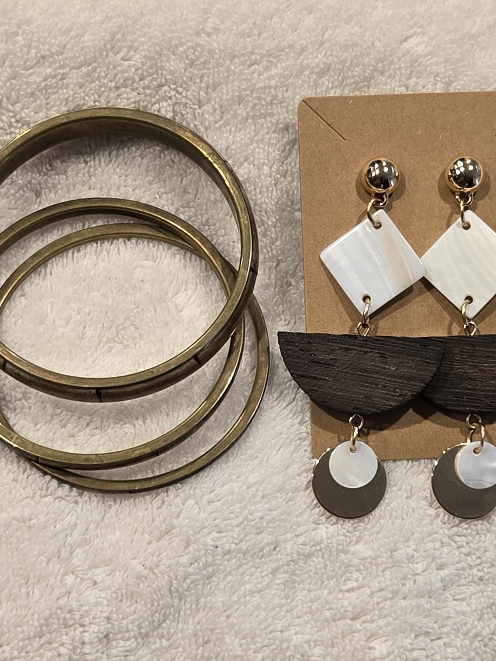 Woodtone Bracelet/Earring Set
